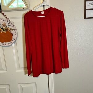 ZYIA Active Red Perforated Top